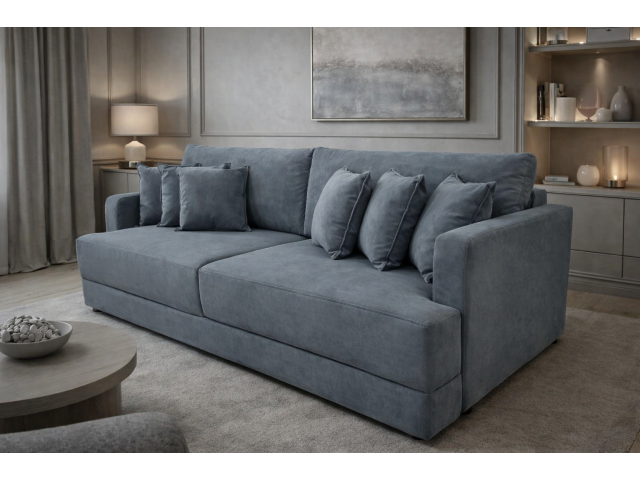 Диван еврокнижка Сиена с 5 декоративными подушками, Vivaldi 08