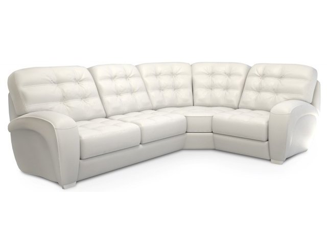 Угловой диван Соло белый LAVSOFA