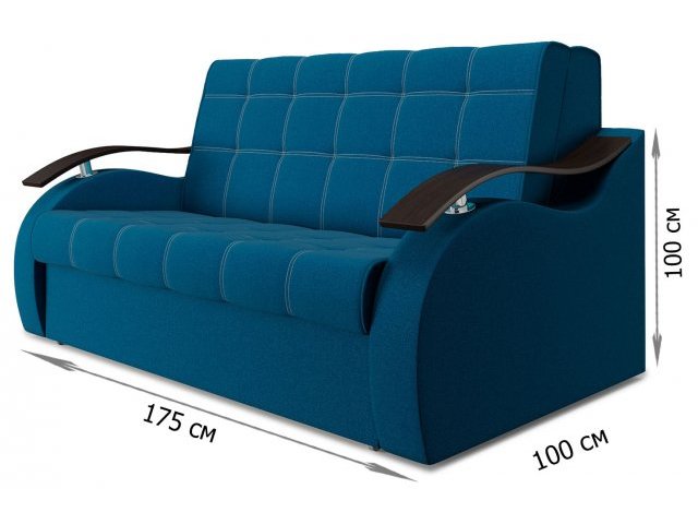 Диван аккордеон Братислава Blue 33, сп.место 140х195