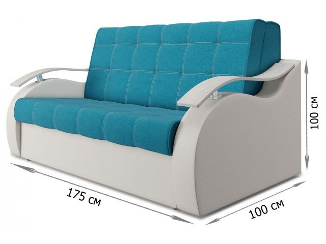 Диван аккордеон Братислава Galaxy Azur, сп.место 140х195