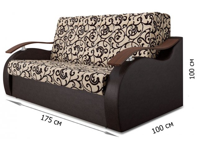 Диван аккордеон Братислава Venzel Beige, сп.место 140х195