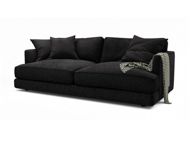 Диван еврокнижка Ибица, 5 подушек, Bravo Black