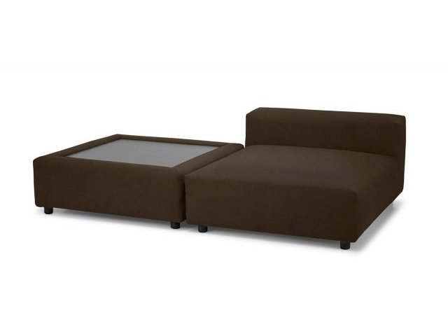 Диван Фиджи со столиком, модульный, велюровая обивка Vivaldi 23