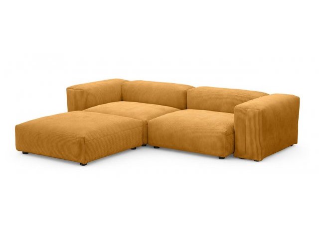 Угловой диван с оттоманкой Фиджи Cilium Umber