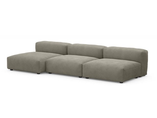 Модульный угловой диван с оттоманкой Фиджи малый, Cilium Brown