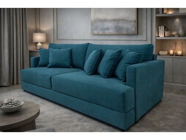 Диван еврокнижка Сиена с 5 декоративными подушками, Velutto 20