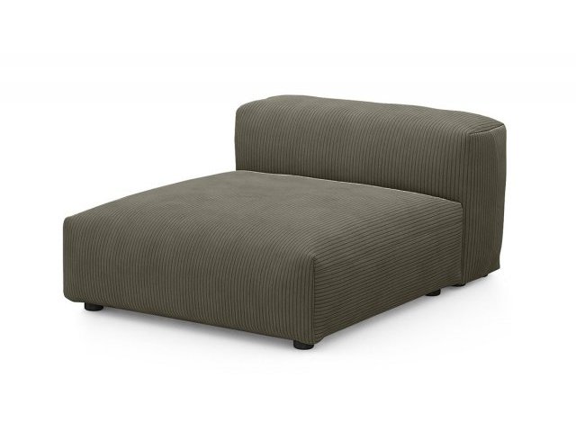 Пуф со спинкой Фиджи 105x137 см, раскладной, велюр Cilium Brown