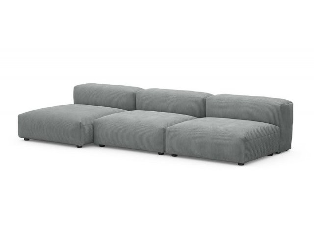 Модульный угловой диван с оттоманкой Фиджи малый, Cilium Steel
