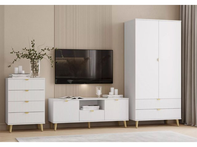 Гостиная Дакота Комплектация 1, Белый