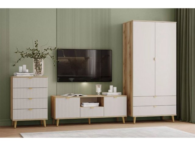 Гостиная Дакота Комплектация 1, Сантьяго/Дуб Делано