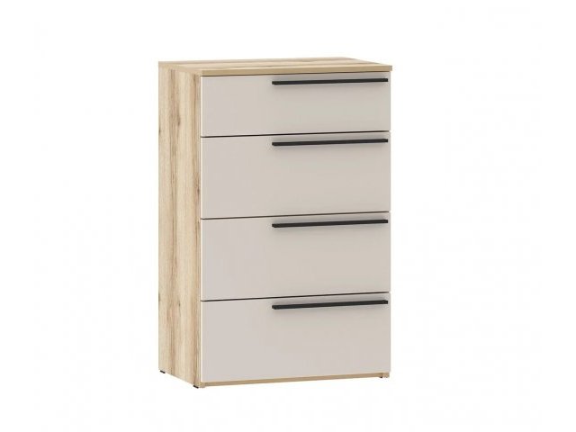 Комод Арден 200.19 с четырьмя ящиками, цвет Сантьяго софт/Дуб Делано