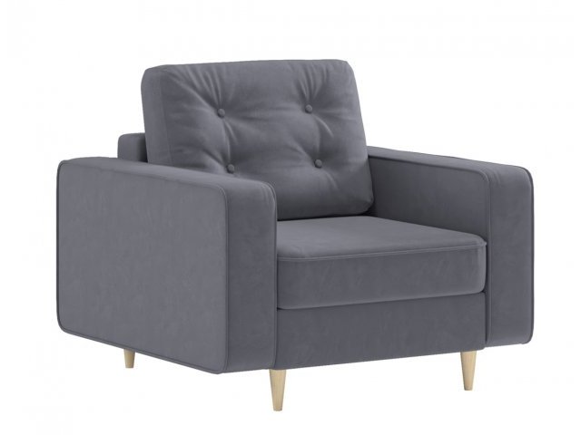 Кресло Феличита, с деревянными ножками, обивка велюр Velutto 12