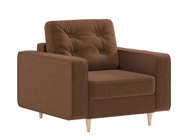 Кресло Феличита, с деревянными ножками, обивка велюр Velutto 55