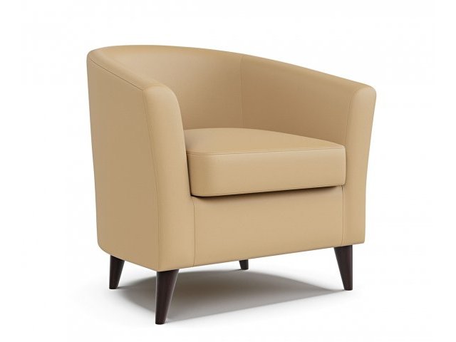 Кресло офисное Алекто 2.0, обивка искусственная кожа Galaxy Cream