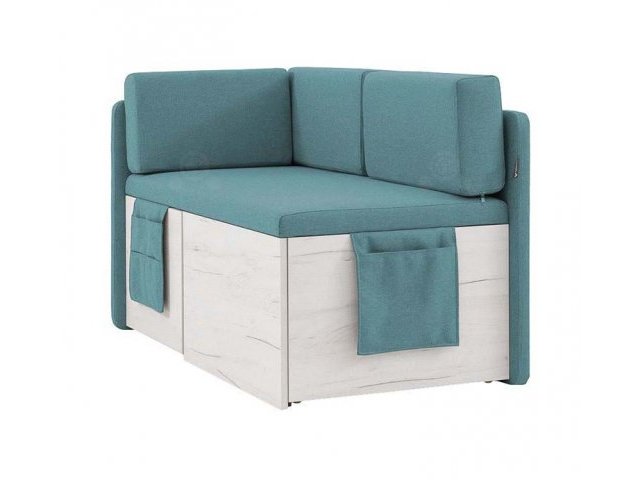 Кухонный диван Бартон 140х67х75 Savana Plus Mint, раскладной, с ящиком