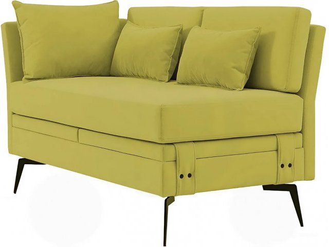 Кушетка Шарли, 130х70х77,5 см, обивка велюр Melissa 14, раскладная