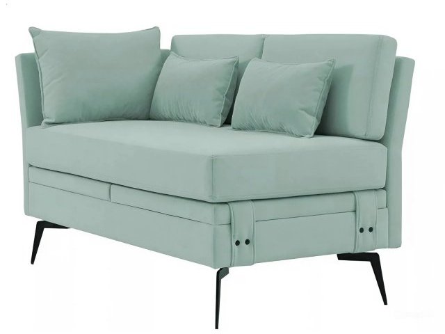 Кушетка Шарли, 130х70х77,5 см, обивка велюр Melissa 17, раскладная