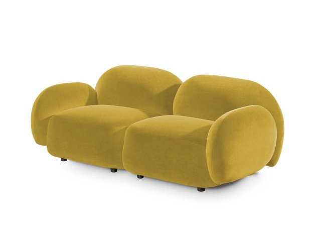 Диван Мальдивы двухсекционный, Фиеста-мебель, велюр Delta 26