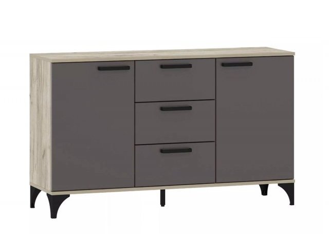 Тумба Марсель НМ 013.79, Дуб Крафт серый/Софт графит