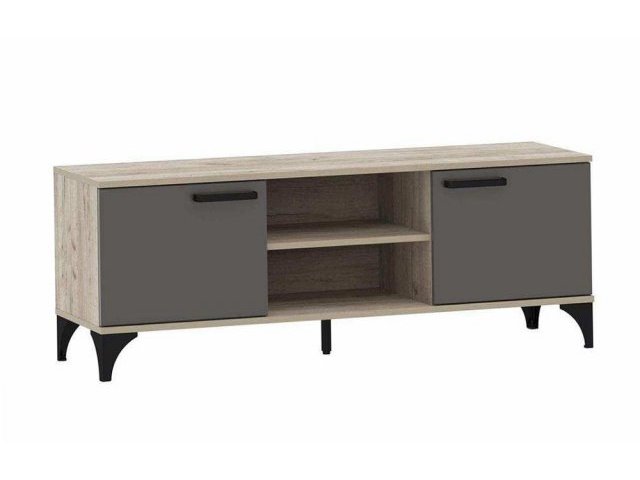 Тумба ТВА Марсель НМ 013.45, Дуб Крафт серый/Софт графит