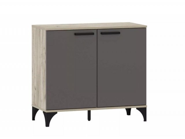 Тумба Марсель НМ 013.78, Софт Графит/Дуб Крафт Серый