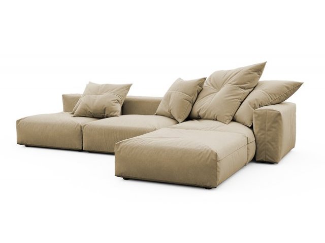 Модульный угловой диван с оттоманкой Фиджи большой Vivaldi 02