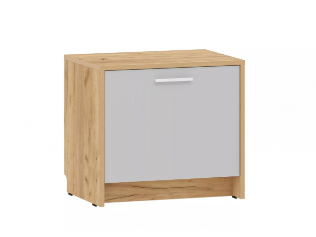 Тумба для обуви Нортон НМ 013.23, Дуб крафт золотой/серый камень