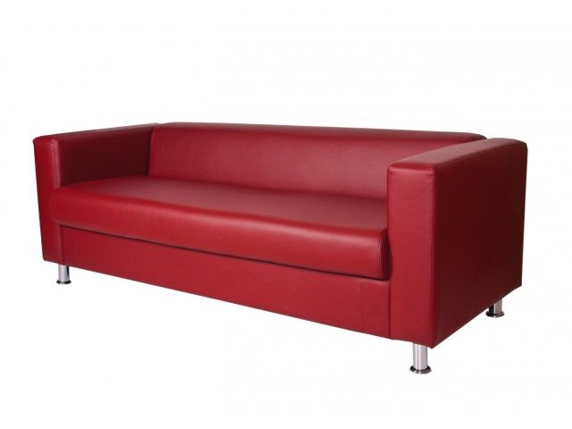 Офисный диван Милан 150 Sofa, искусственная кожа  Galaxy Red