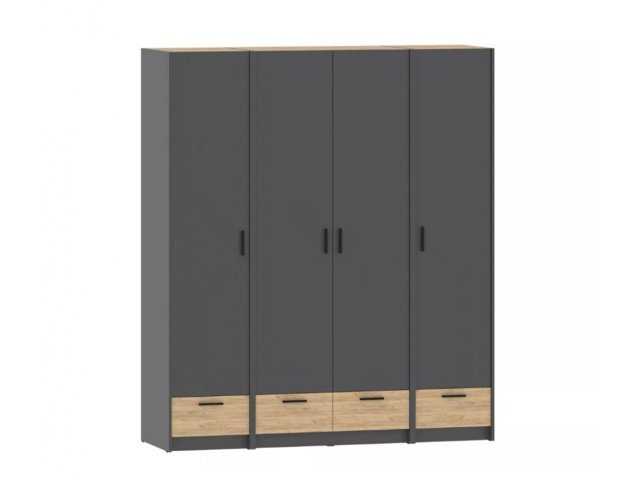 Набор шкафов Оттавия Комплектация 2, Антрацит/Дуб Крафт Золотой
