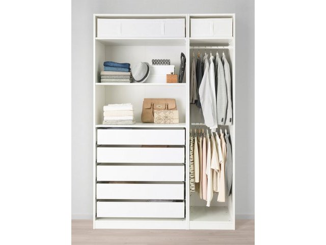 Гардероб PAX Пакс Икеа, ЛДСП,  с 5 ящиками, размер 150x58x236 см