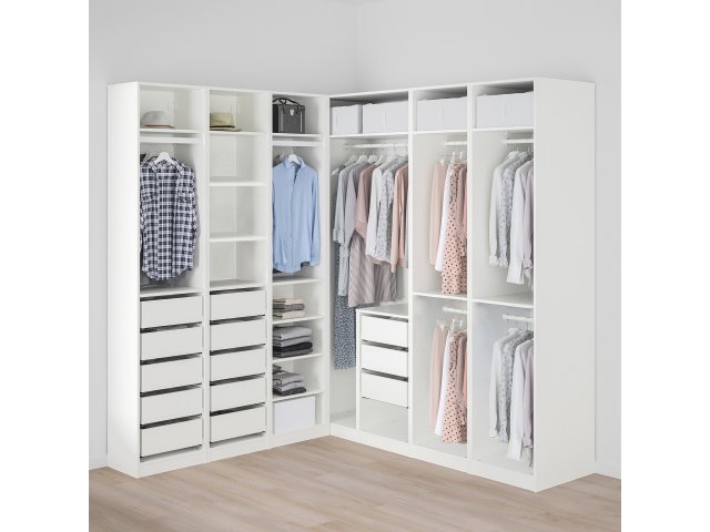 Угловая гардеробная Пакс PAX IKEA 211x213x236 см