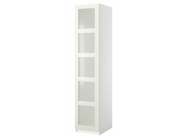 яПенал PAX IKEA 50x38x236 см с 1 дверью со стеклом