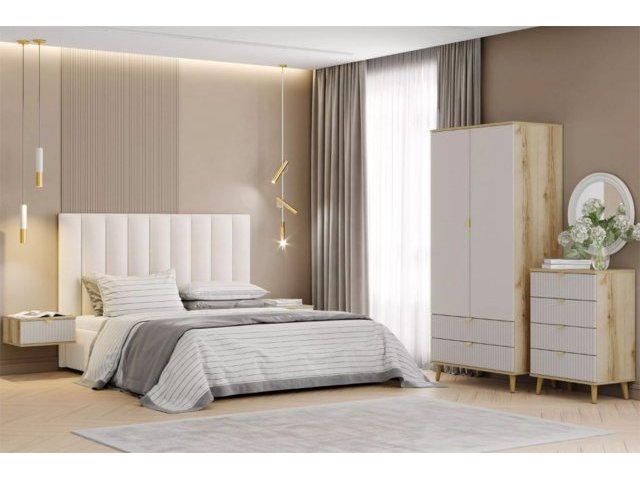 Спальня Дакота Комплектация 2, Сантьяго/Дуб Делано