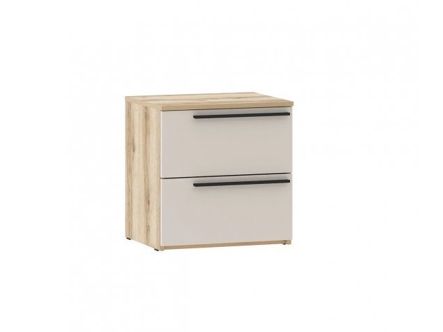 Тумба прикроватная Арден 200.20 с 2 ящиками, цвет Сантьяго софт/Дуб Делано