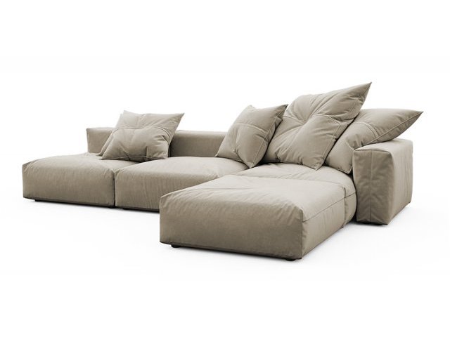 Модульный угловой диван с оттоманкой Фиджи большой Velutto 16
