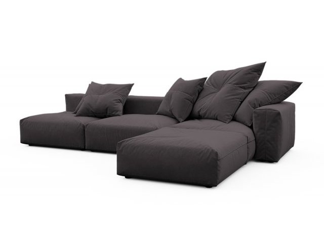 Модульный угловой диван с оттоманкой Фиджи большой Velutto 19