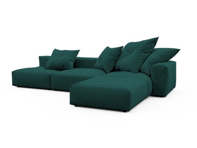 Модульный угловой диван с оттоманкой Фиджи большой Velutto 20