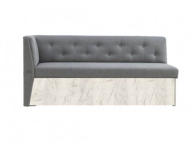 Кухонный диван Верона с углом Седьмая Карета, 153x63x79 см, Savana Plus Ash