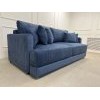Диван еврокнижка Сиена с 5 декоративными подушками, Cilium Indigo