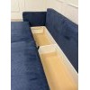 Диван еврокнижка Сиена с 5 декоративными подушками, Cilium Indigo