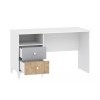 Стол письменный Морти НМ 041.16, Белый/Дуб бунратти/Серый