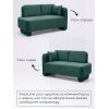 Кухонный диван-кушетка Хьюстон со спальным местом Melissa 39, ящик для хранения
