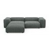 Угловой диван с оттоманкой Фиджи Cilium Grafit