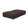 Пуф со спинкой Фиджи 105x137 см, раскладной, велюр Cilium Chocolate