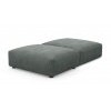 Пуф со спинкой Фиджи 105x137 см, раскладной, велюр Cilium Grafit