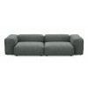Диван модульный Фиджи двухсекционный большой, велюр Cilium Grafit