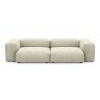 Диван модульный Фиджи двухсекционный большой, велюр Cilium Bone