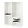 Гардероб PAX IKEA с 3 ящиками, 150х58х201 см