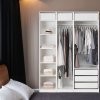 Гардероб PAX Икеа большой с 3 ящиками, 175х58х236 см