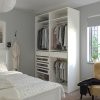 Гардероб PAX Пакс Икеа с 5 ящиками, белый ЛДСП, 150х58х236 см